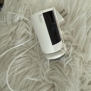 Ring White Security Camera